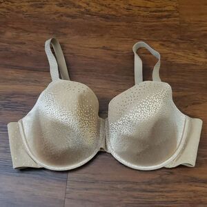 Wacoal Tan Shimmer Chic Feminine Quiet Luxury Trendy Comfort Lined Bra Size 40DD